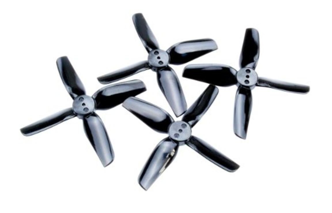 HQProp 2020 4 blade Durable Propeller 3 hole 2CW+2CCW Black - Pic 1