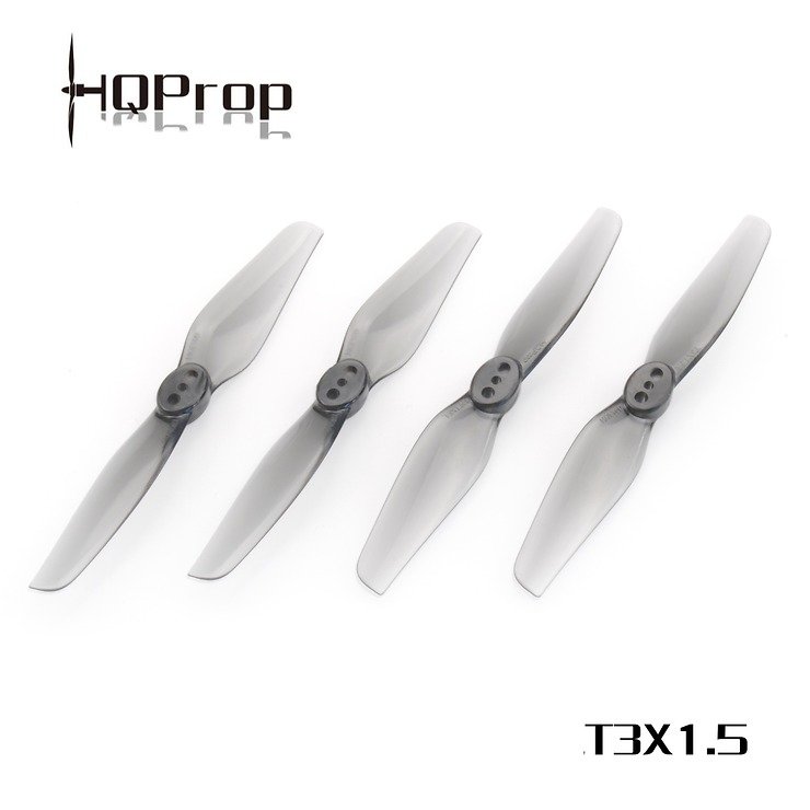 HQ Durable Prop Twin Blade T3X1.5 Grey 4 pieces PC 3 inch - Pic 1