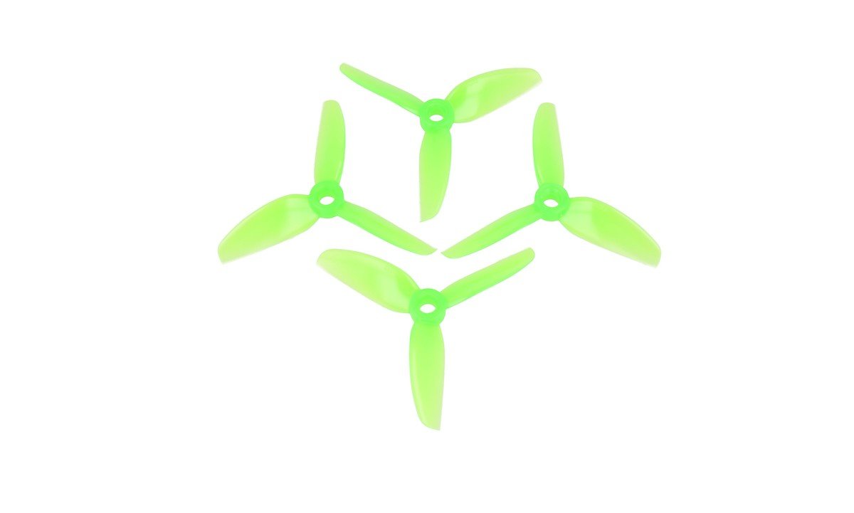 HQ Durable Prop 3050 Trefoil T3X5X3 Bright Green 4 Pieces PC FPV Propeller - Pic 1