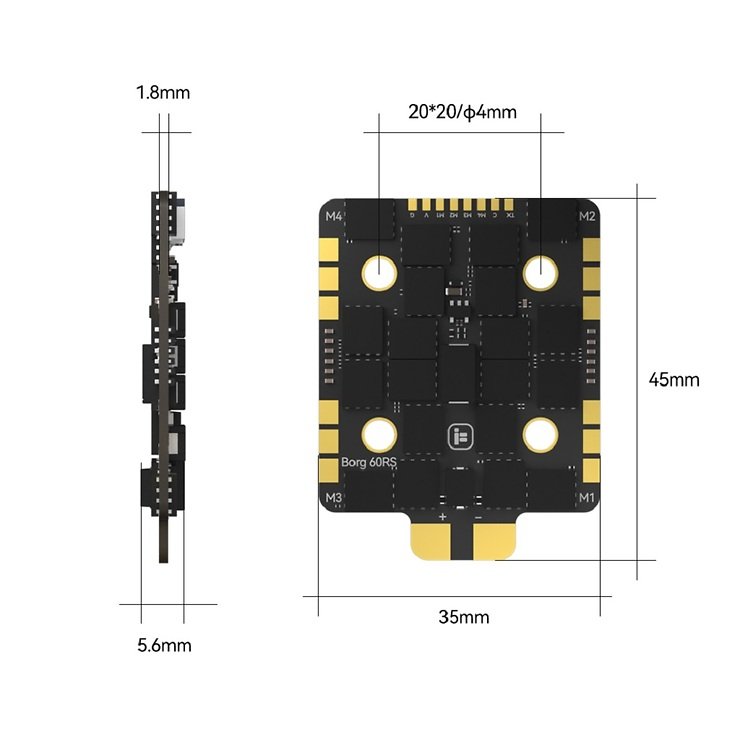 iFlight Borg 5S RX Stack (Borg 60RS ESC) - Thumbnail 5