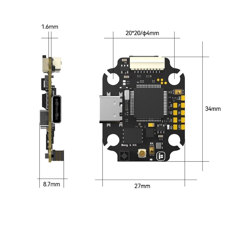 iFlight Borg 5S RX Stack (Borg 60R ESC) - Thumbnail 7