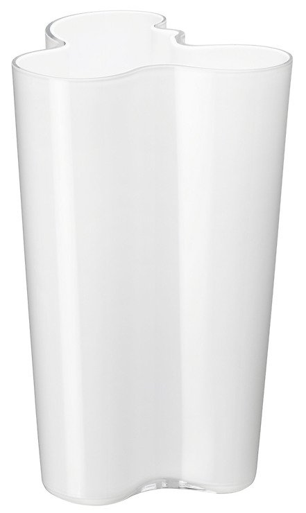 Iittala Vase Aalto Finlandia Glas opalweiß 25,1cm - Pic 1