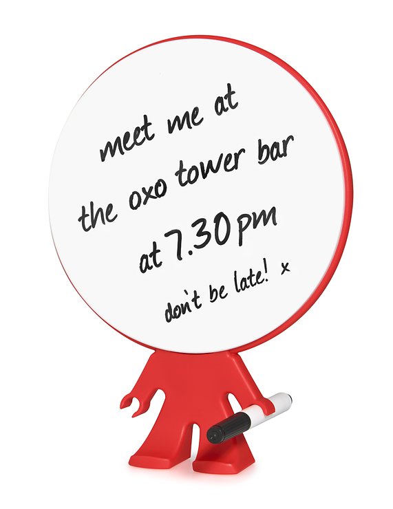 J-me original design Notiztafel Memo-Pad Big Head rot - Thumbnail 1