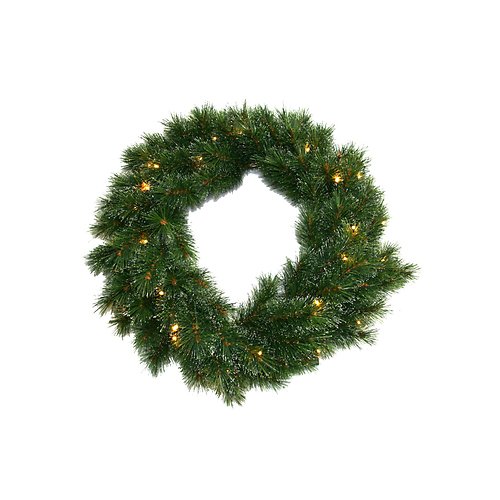Edelman Christmas wreath 25 LED 45cm green inside