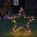 Luca Lighting étoile lumineuse extérieure 225 LED blanc chaud 90x102cm prise de jardin - Thumbnail 2