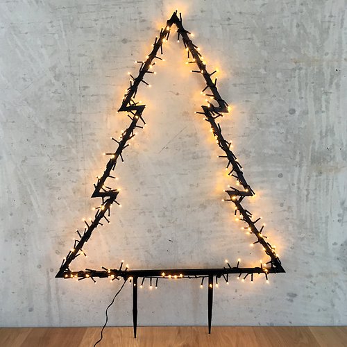 Luca Lighting illuminated fir outdoor 225 LED warm white 72x100cm garden plug