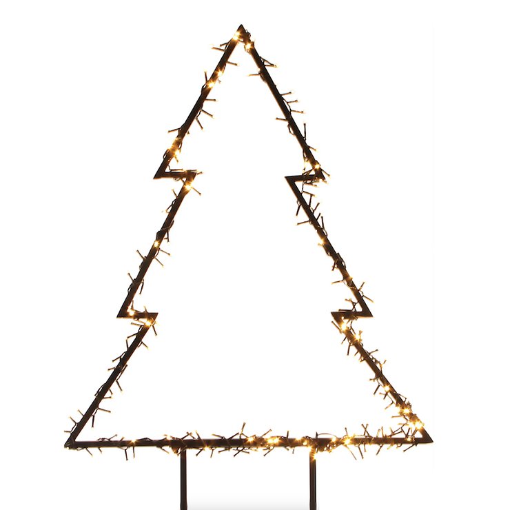 Luca Lighting iluminó el abeto al aire libre 225 LED blanco cálido 72x100cm enchufe de jardín - Thumbnail 3