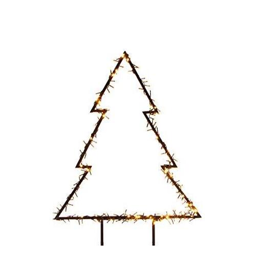 Luca Illuminazione Abete Luminoso da esterno 175 LED bianco caldo 53x75cm spina da giardino