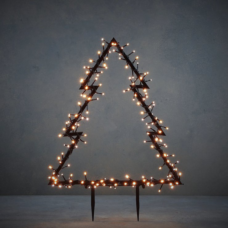 Luca Lighting Luminous Fir Outdoor 175 LED blanco cálido 53x75cm enchufe de jardín - Thumbnail 1