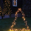 Luca Illuminazione Abete Luminoso da esterno 175 LED bianco caldo 53x75cm spina da giardino - Thumbnail 3