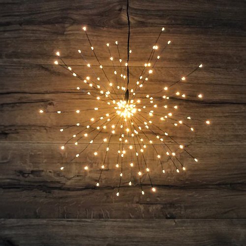 Lights4Christmas LED Étoile polaire Sputnik 200 LED 50cm noir extérieur