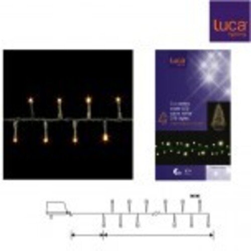Edelman Lichterkette Snake Light 370 LED warmweiß außen 7,4m grün