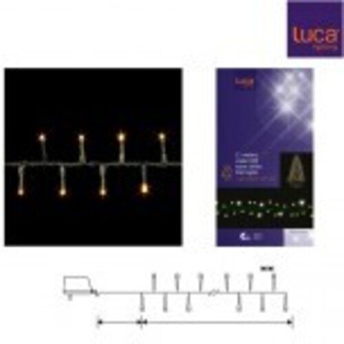 Edelman Lichterkette Snake Light 550 LED warmweiß außen 11m grün