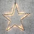 Lights4Christmas light star 60 LED 50cm metal black outdoor