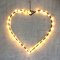 Lights4Christmas Light heart medium 60 LED 45 cm metal black