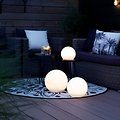 LED Solar Glow Ball Outdoor 25cm white