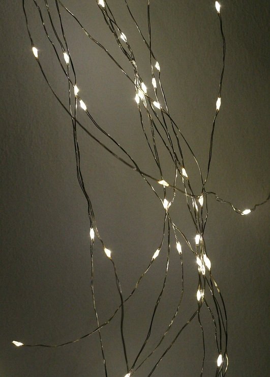 Lights4Christmas fairy lights wire 120 LED 6m outside - Pic 1