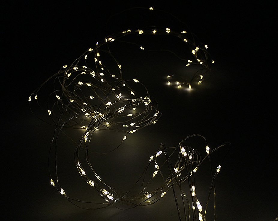 Lights4Christmas LED string lights 200 Micro Lights 2m Outdoor silver - Thumbnail 3