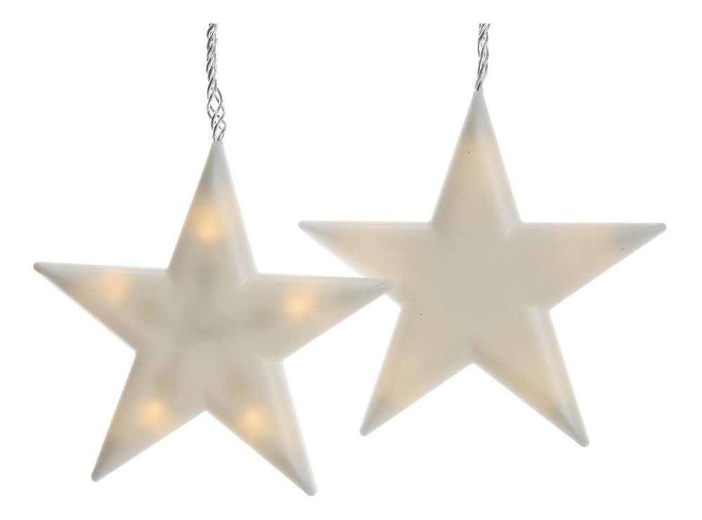 Kaemingk fairy lights 6 stars frosted 40 LED inside 1,5m transparent - Thumbnail 2