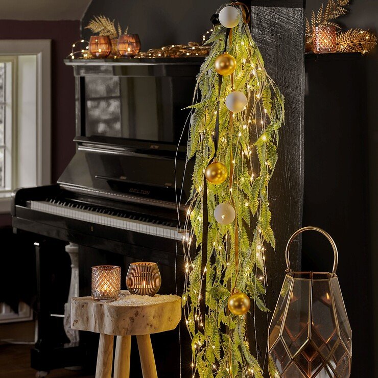 Kaemingk light bundle 60 Micro LED battery operated 80 cm silver - Thumbnail 2