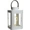Kaemingk Lantern with Light Bulb 10 Micro LED 16 x 26cm white