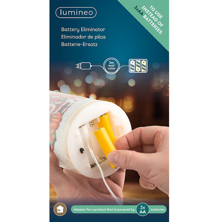 Adapter baterii Kaemingk Lumineo 3 x AA 4,5 V - Thumbnail 1