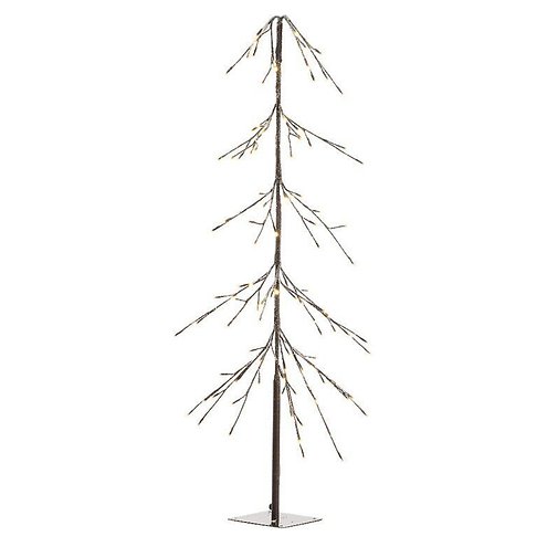 Kaemingk Lumineo LED Baum Kiefer schneebedeckt 104 LED 120cm braun