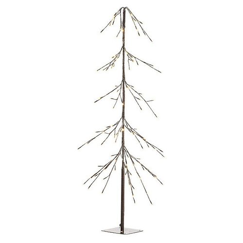 Kaemingk LED tree pine snow covered 216 LED inside 210 cm brown