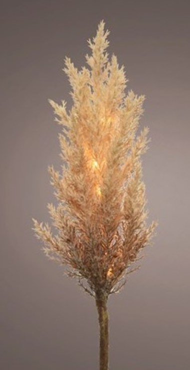 Branche LED herbe de la pampa 20 LED 6h Timer 118cm brun clair - Thumbnail 3