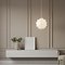 Kaemingk Lumineo stella di carta illuminata 6 LED bianco caldo a batteria 40 x 12 cm bianco 