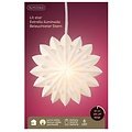 Kaemingk Lumineo stella di carta illuminata 6 LED bianco caldo a batteria 40 x 10,5 cm bianco  - Thumbnail 4