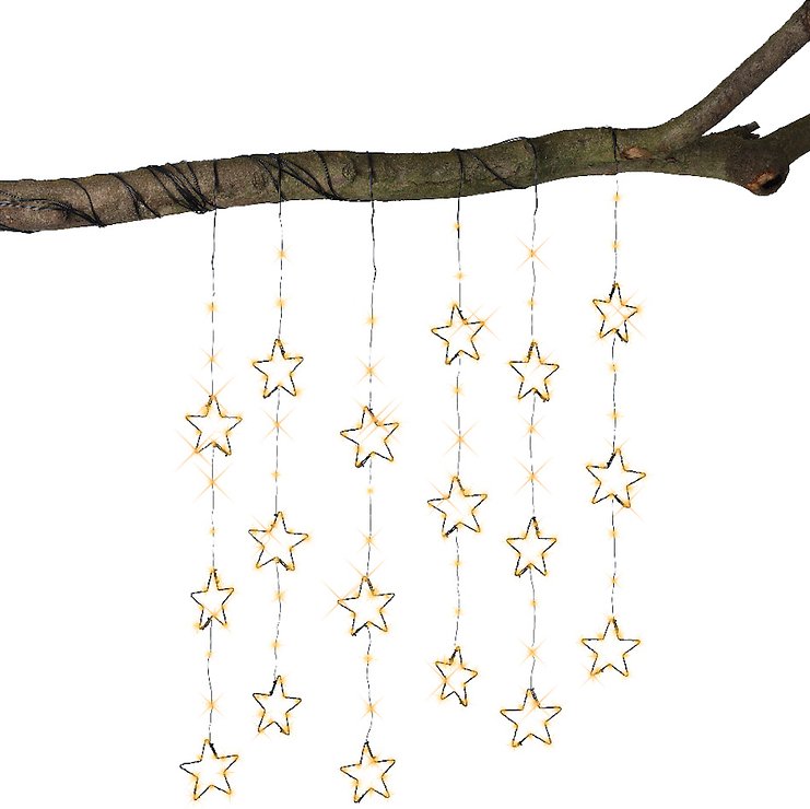 Kaemingk Lumineo Kaskade 252 Micro LED classique chaud 19,5 x 8,5m noir extérieur - Thumbnail 2