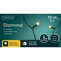 Kaemingk LED Lichterkette Diamant mit Dimmer 50 LED klassisch weiß 4,9m grün - Thumbnail 3