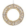 Kaemingk Lumineo Couronne LED 500 Micro LED classique chaude 38 cm métal noir - Thumbnail 2