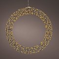 Kaemingk Lumineo Couronne LED 720 Micro LED classique chaude 58 cm métal noir