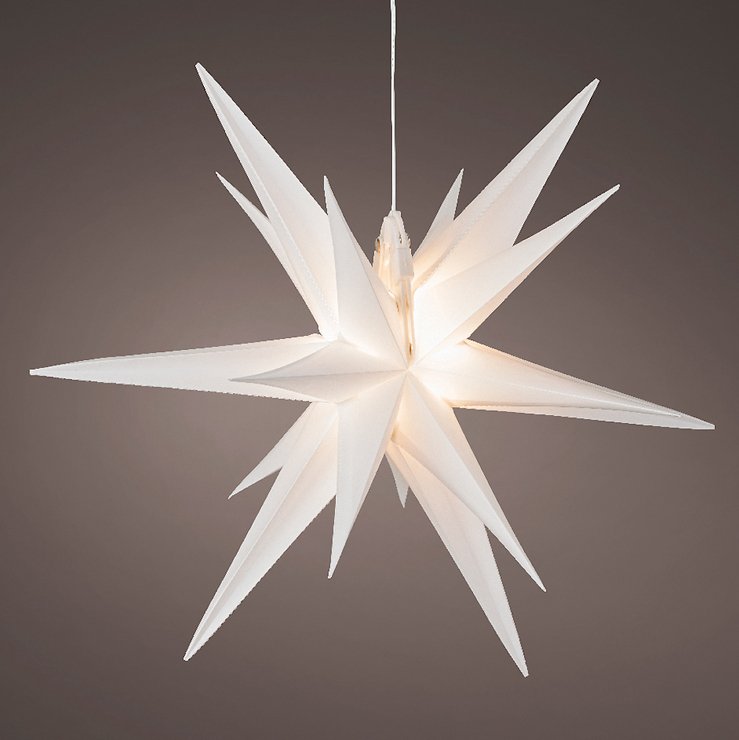 Kaemingk Lumineo LED podświetlana gwiazda 6 LED 60 cm ciepła biel na zewnątrz - Thumbnail 2