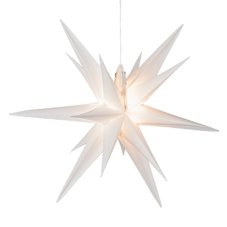 Kaemingk Lumineo LED podświetlana gwiazda 6 LED 60 cm ciepła biel na zewnątrz - Thumbnail 3