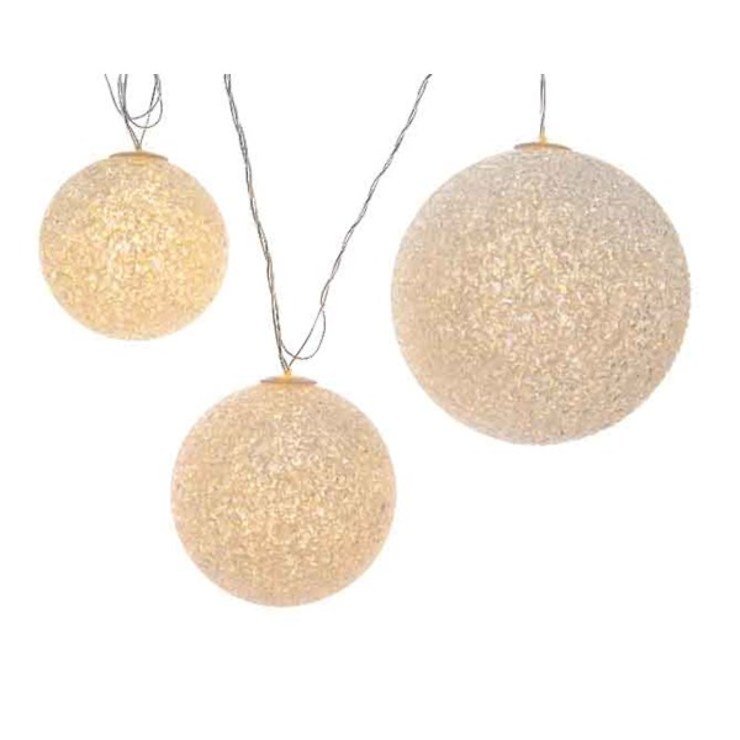 Kaemingk Leuchtkugeln EVA 3er Set LED warmweiß außen - Thumbnail 2