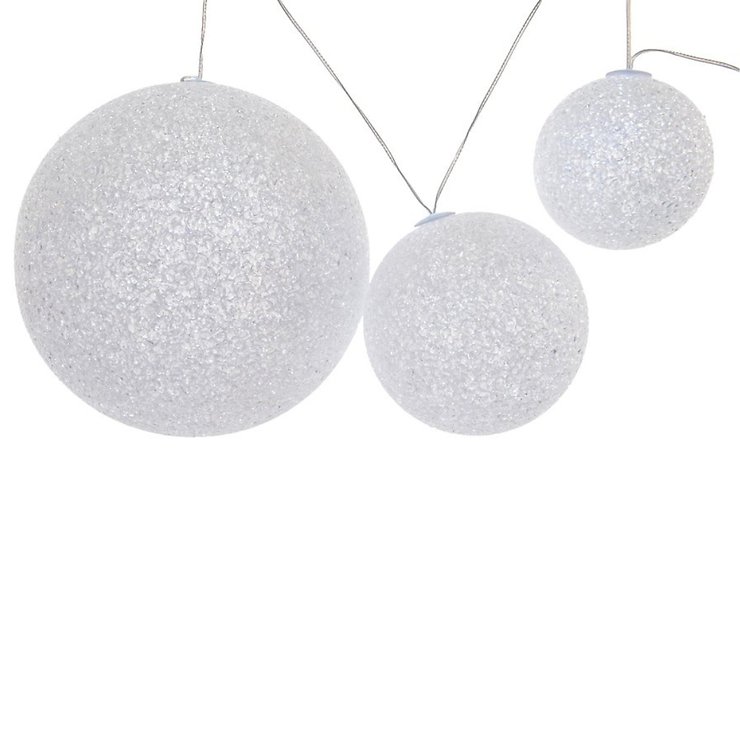 Kaemingk Leuchtkugeln EVA 3er Set LED warmweiß außen - Thumbnail 1