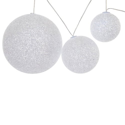 Kaemingk Leuchtkugeln EVA 3er Set LED warmweiß außen