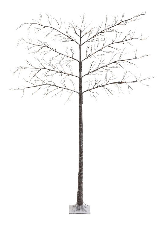 Kaemingk Leuchtbaum Spalierbaum Schnee 272 LED außen 240cm braun - Pic 1