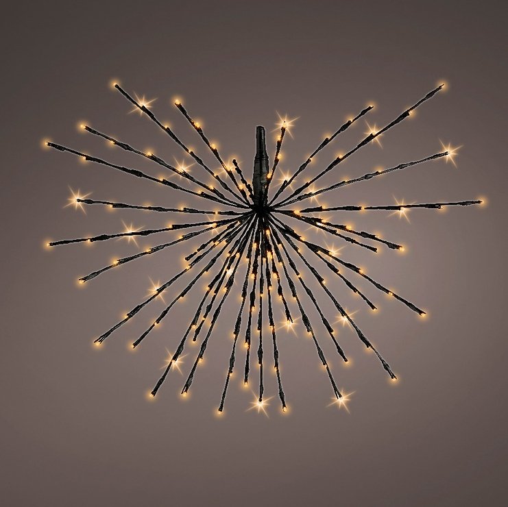 Kaemingk Lumineo LED-Polarstern 72 LED klassisch warm außen 45 cm schwarz - Thumbnail 1