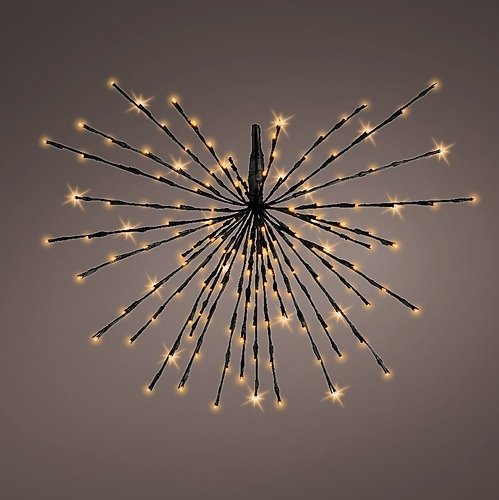 Kaemingk Lumineo Leuchtstern Polarstern 72 LED Blinkfunktion 45cm schwarz außen