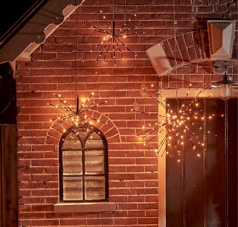 Kaemingk Leuchtstern Polarstern 160 LED flashing function 70cm outside black - Thumbnail 2