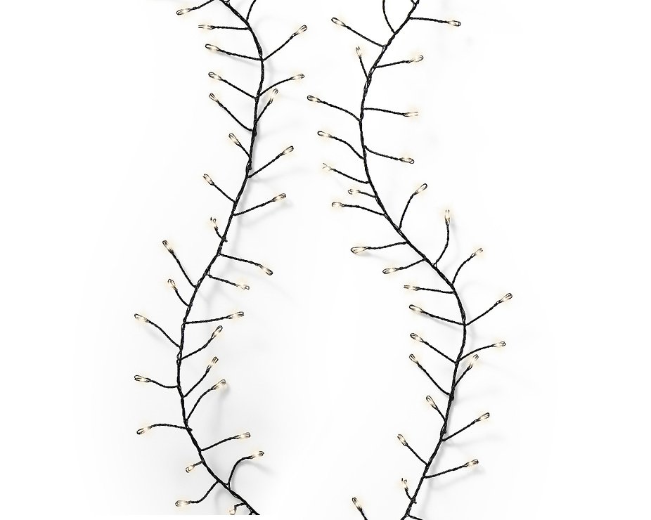 Kaemingk Lumineo Guirlande lumineuse Compact Twinkle 1440 Micro LED blanc chaud 18 m noir - Thumbnail 3