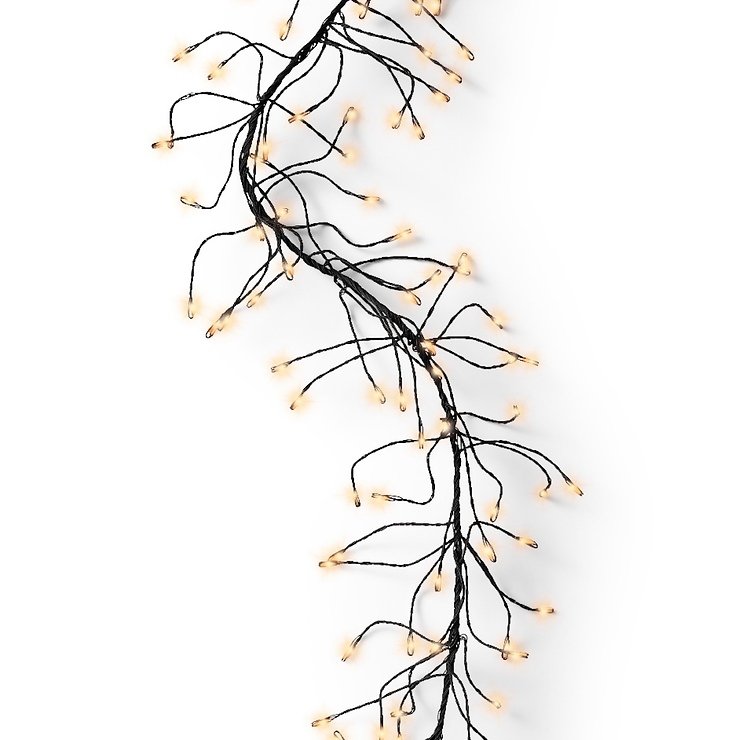 Kaemingk Lumineo LED Lichterkette Cluster Twinkle 960 LED klassisch warm außen 6 m schwarz - Thumbnail 5
