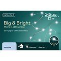 Kaemingk Lichterkette 240 Micro LED mit Blinkfunktion kaltweiß 12m silber außen - Thumbnail 2