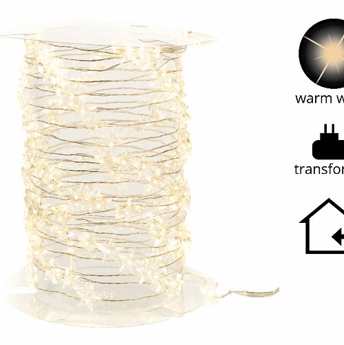 Kaemingk Lichterkette Sterne 180 Micro LED warmweiß 9m außen