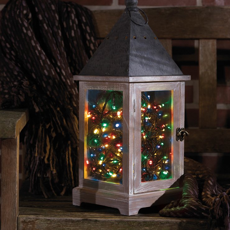 Kaemingk Lumineo lampki choinkowe 96 LED kolorowe 7,1 m zasilane bateryjnie czarne zewnętrzne - Thumbnail 1