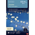 Kaemingk Lumineo luzes de fadas cluster estrelas 120 LED branco quente exterior 3 m prata - Thumbnail 4